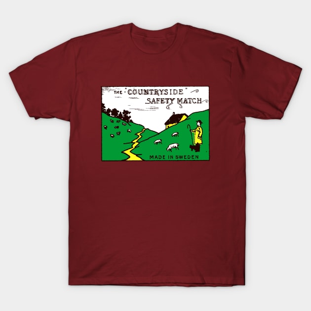 Countryside Matchbook label T-Shirt by Yeaha